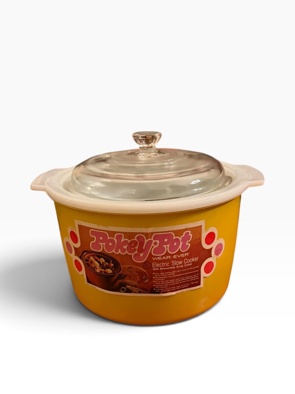 Vintage 1970s Wear Ever Pokey Pot 3.5 Quart 38035 Electric Slow Cooker Tested